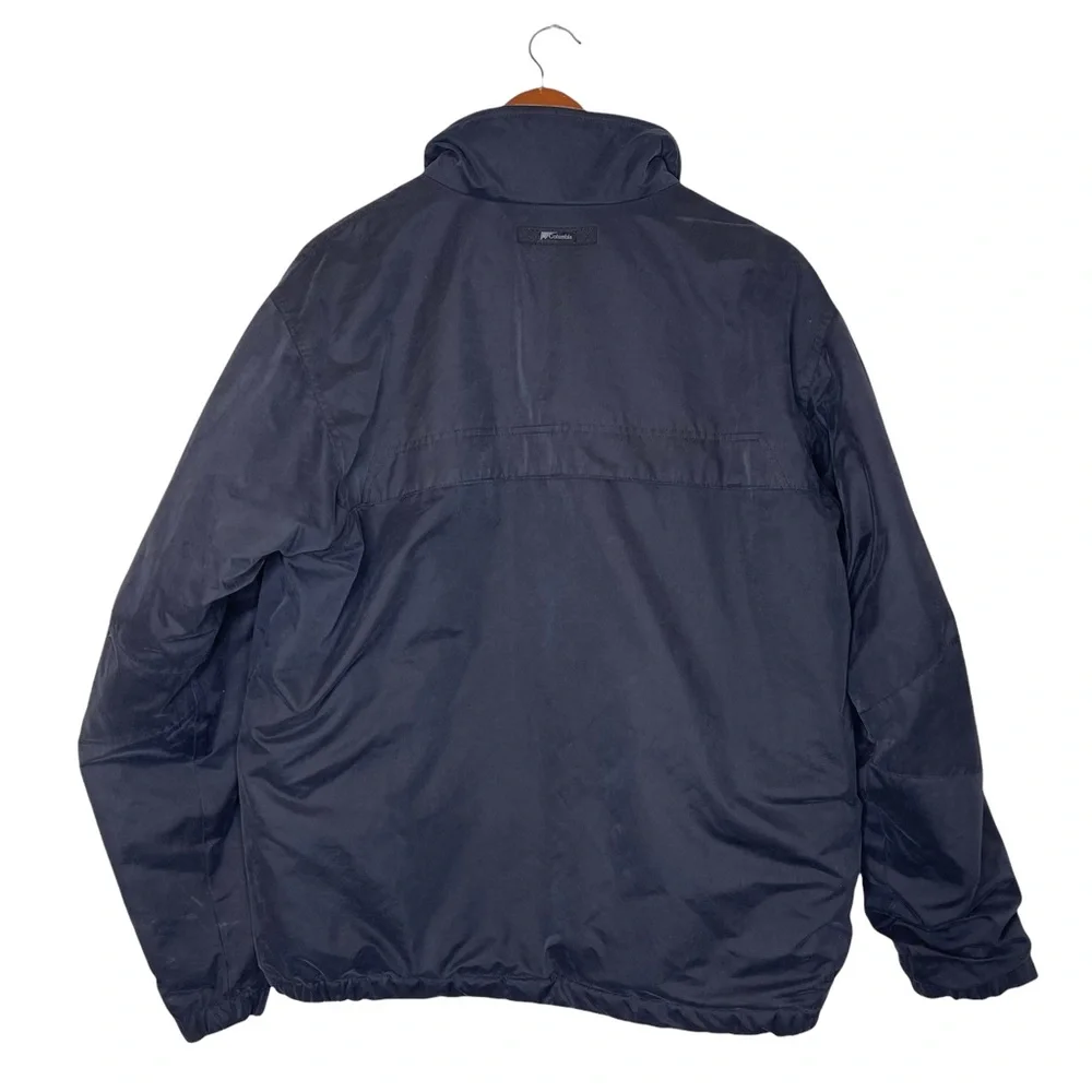 COLUMBIA Water Wind Resistant Mock Neck Fleece Lined  Insulated Jacket Size LT